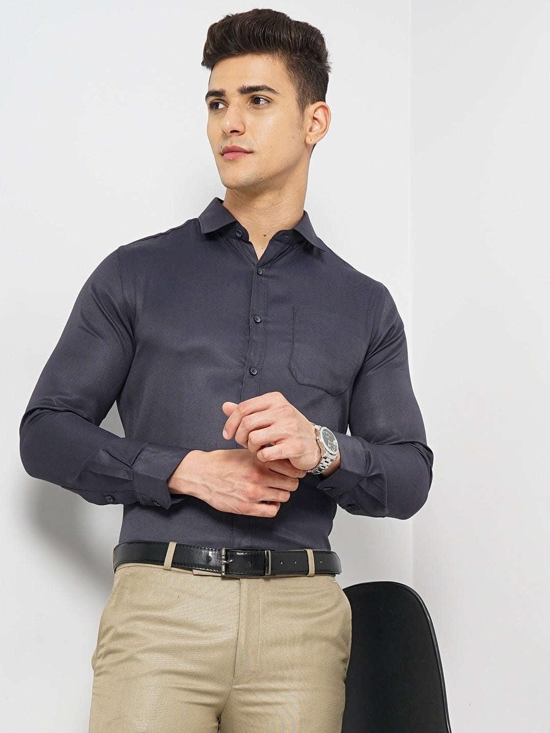 Men's Slim Fit Luxe Formal Shirt