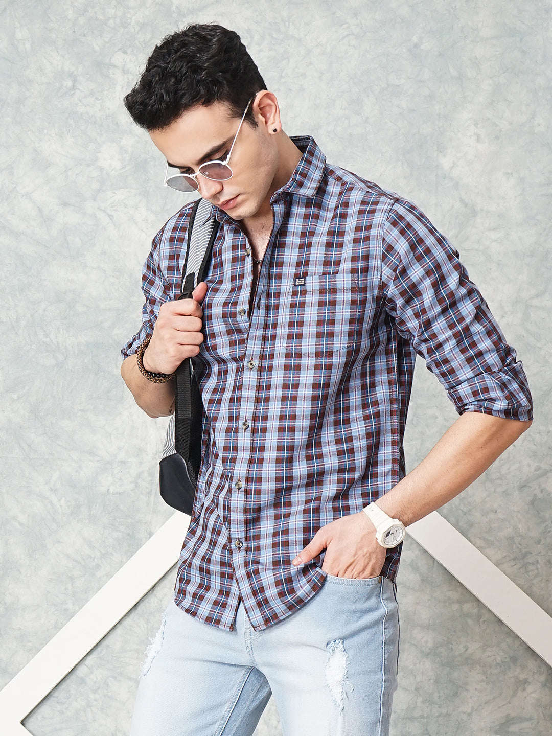 Men's Checked Casual Shirt