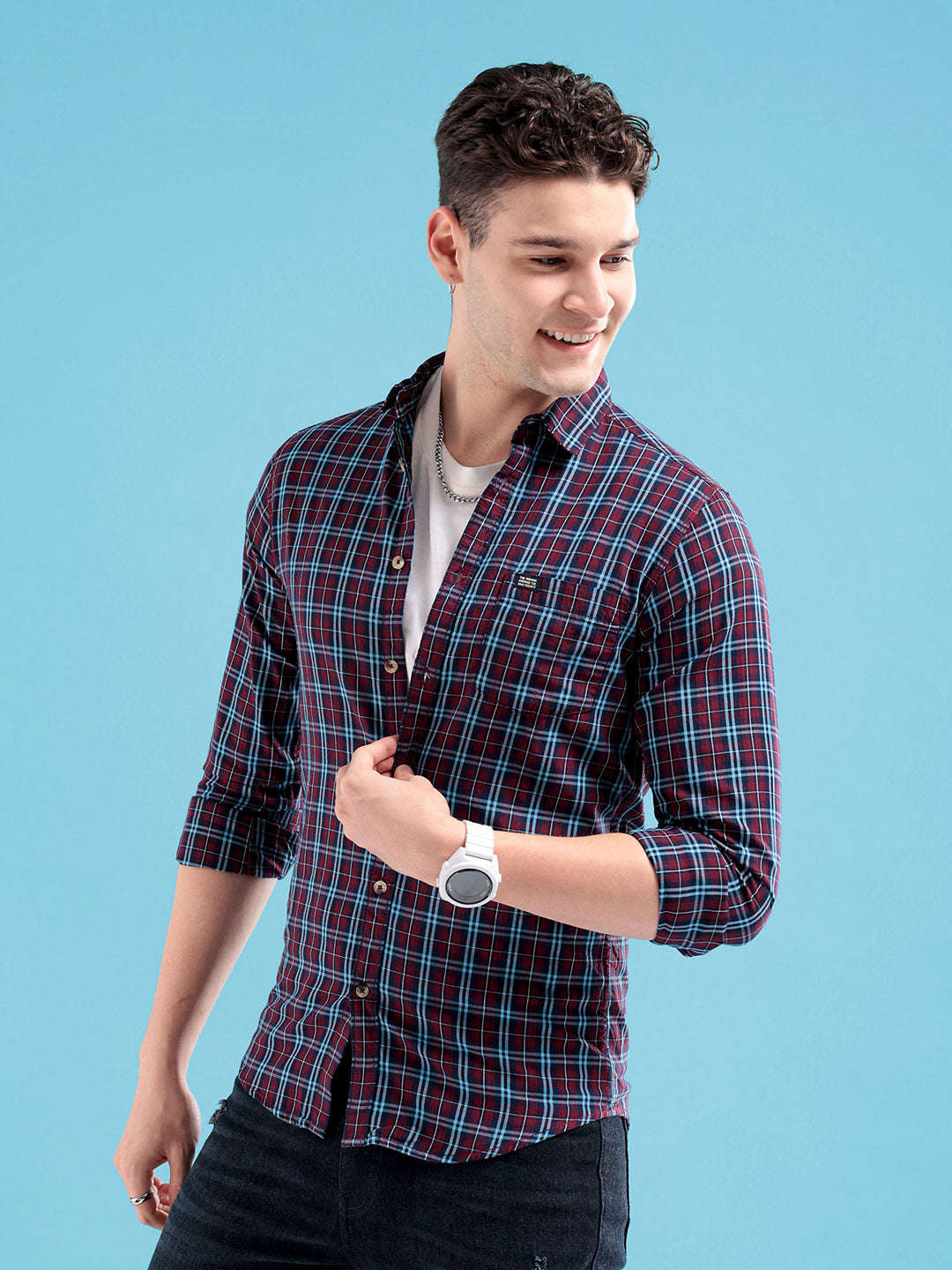 Men's Checked Casual Shirt