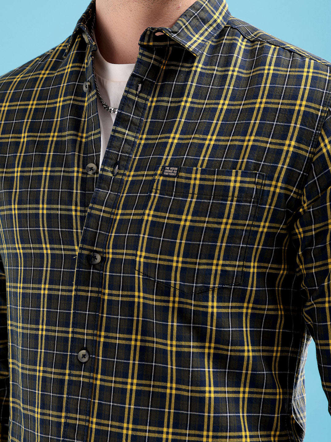 Men's Checked Slim Fit Shirt