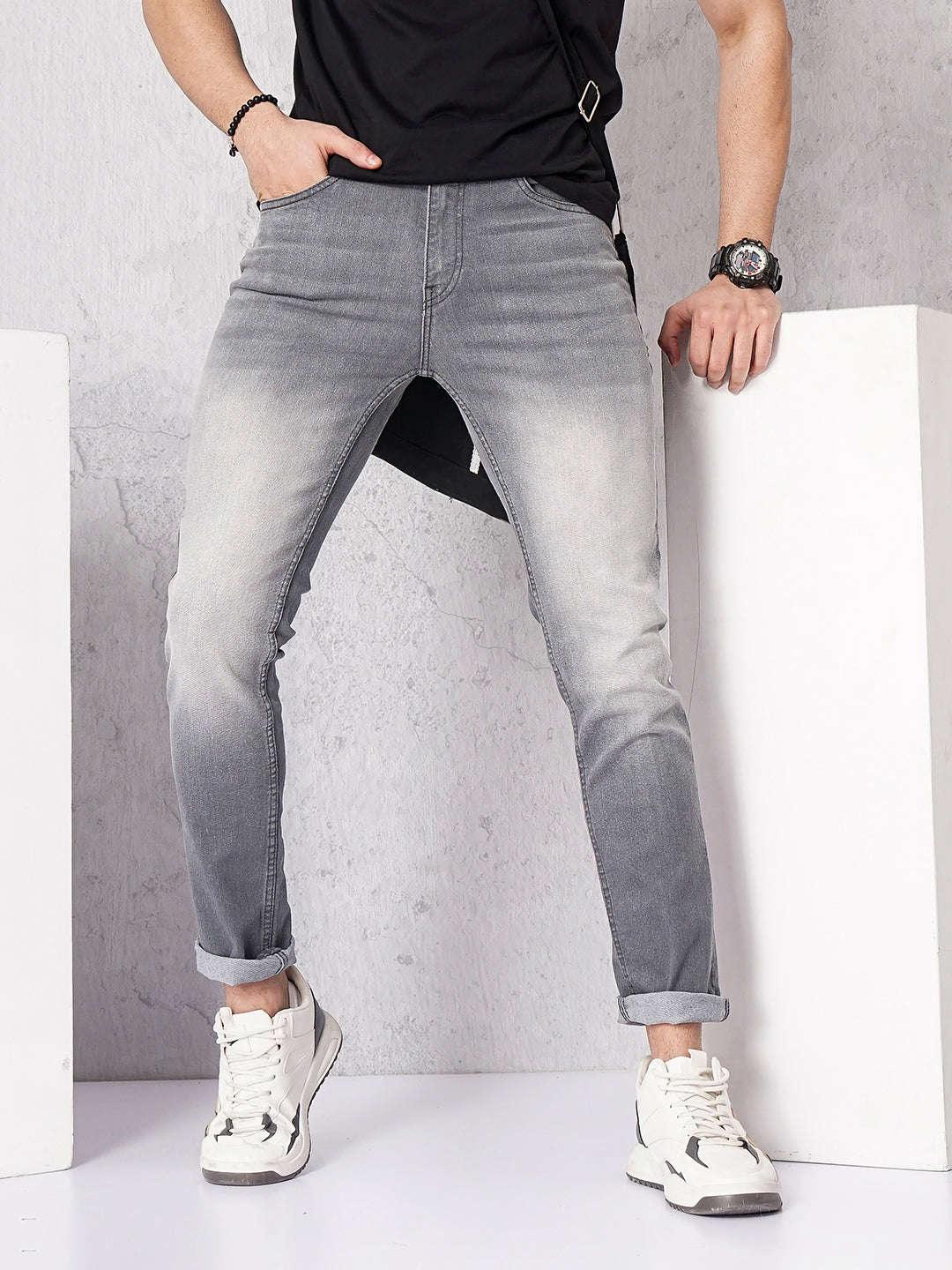 Men's Solid Jeans