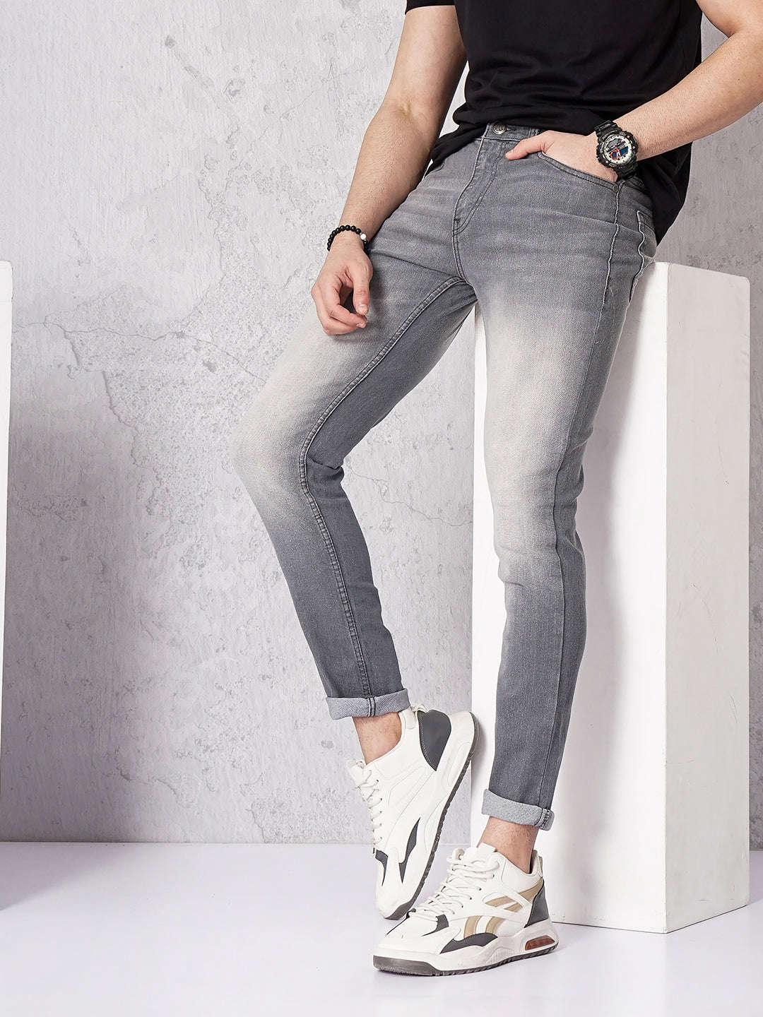 Men's Solid Jeans