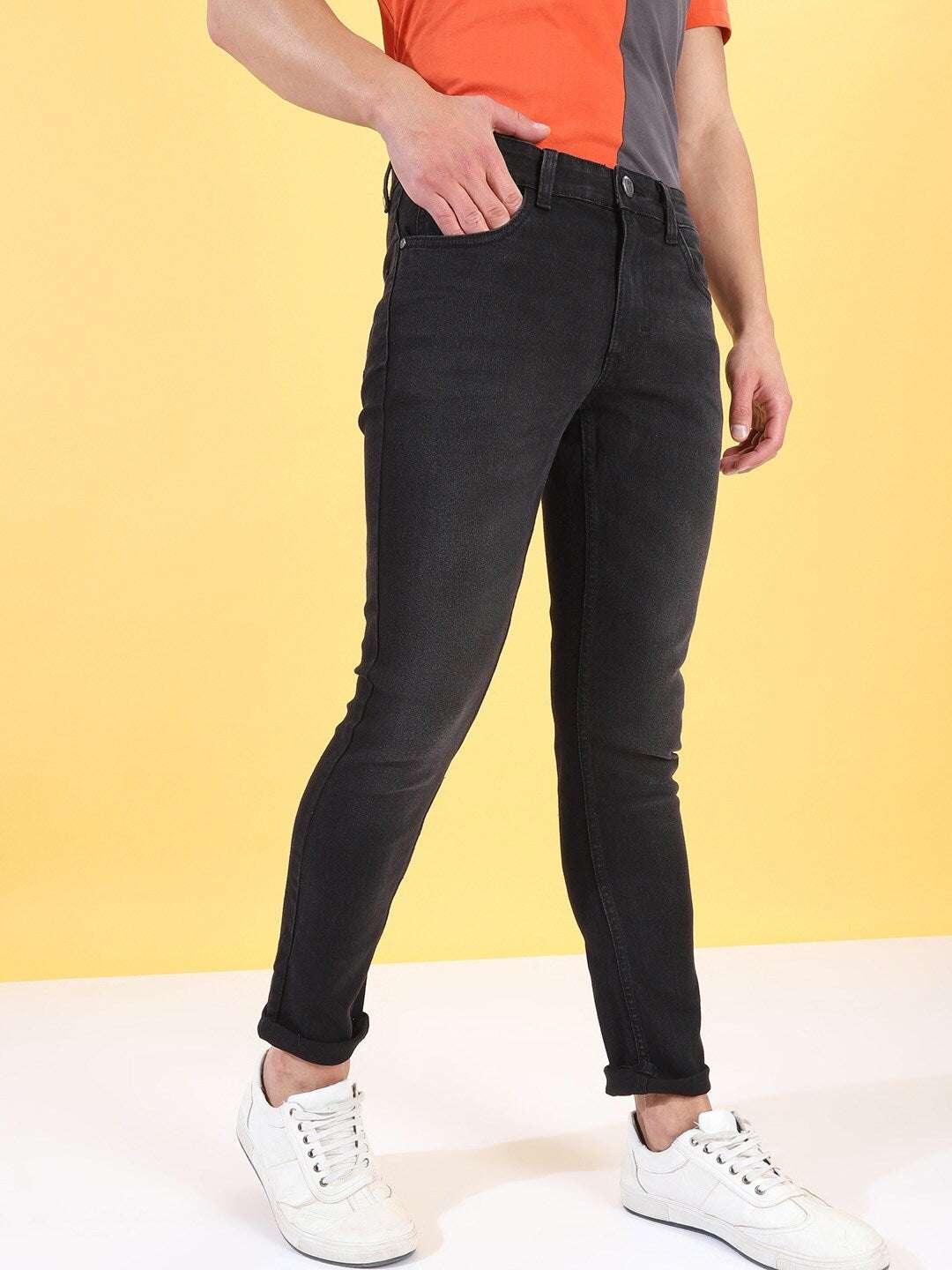 Men's Solid Jeans