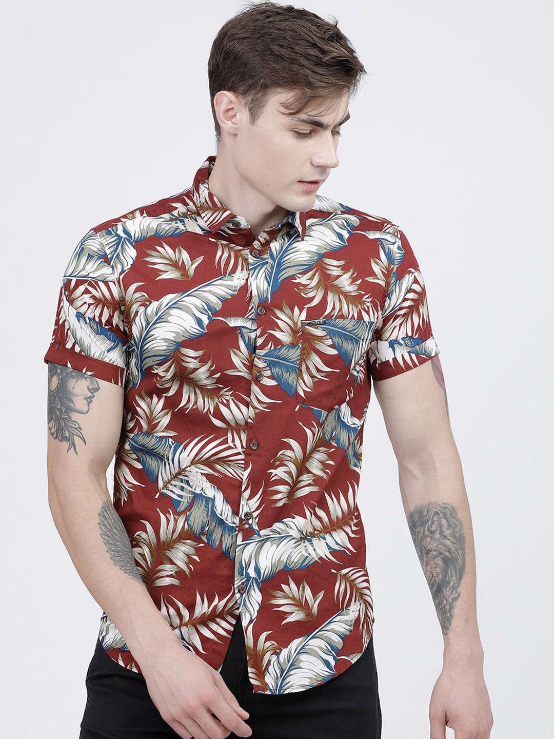 Men's Tropical Printed Shirt