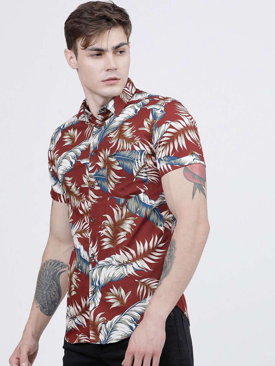 Men's Tropical Printed Shirt