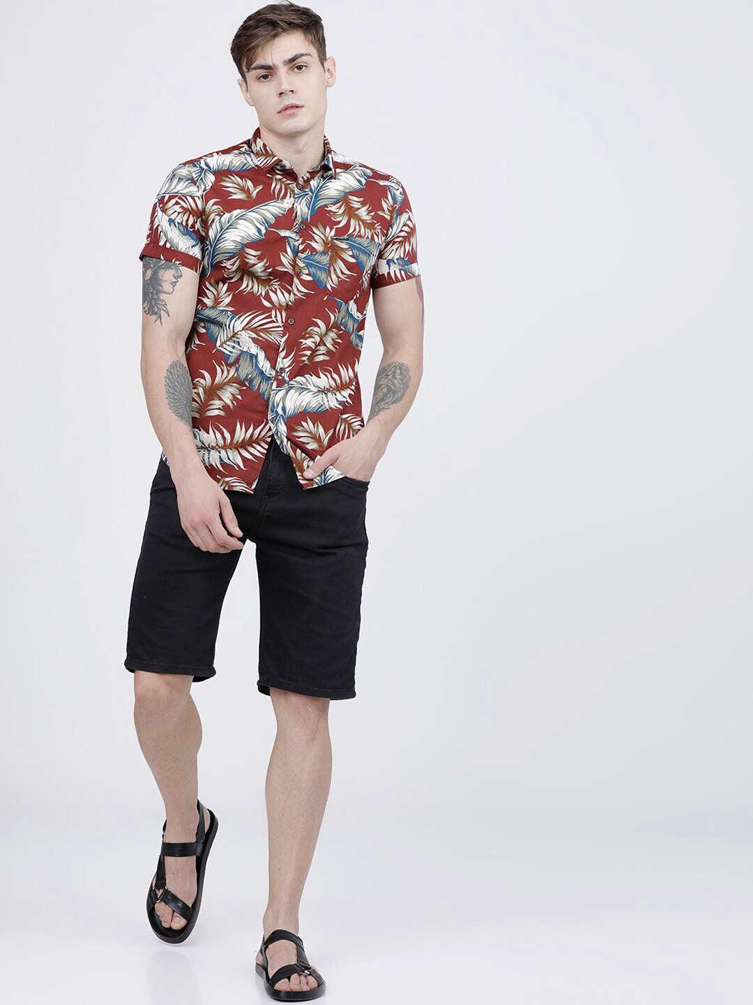 Men's Tropical Printed Shirt