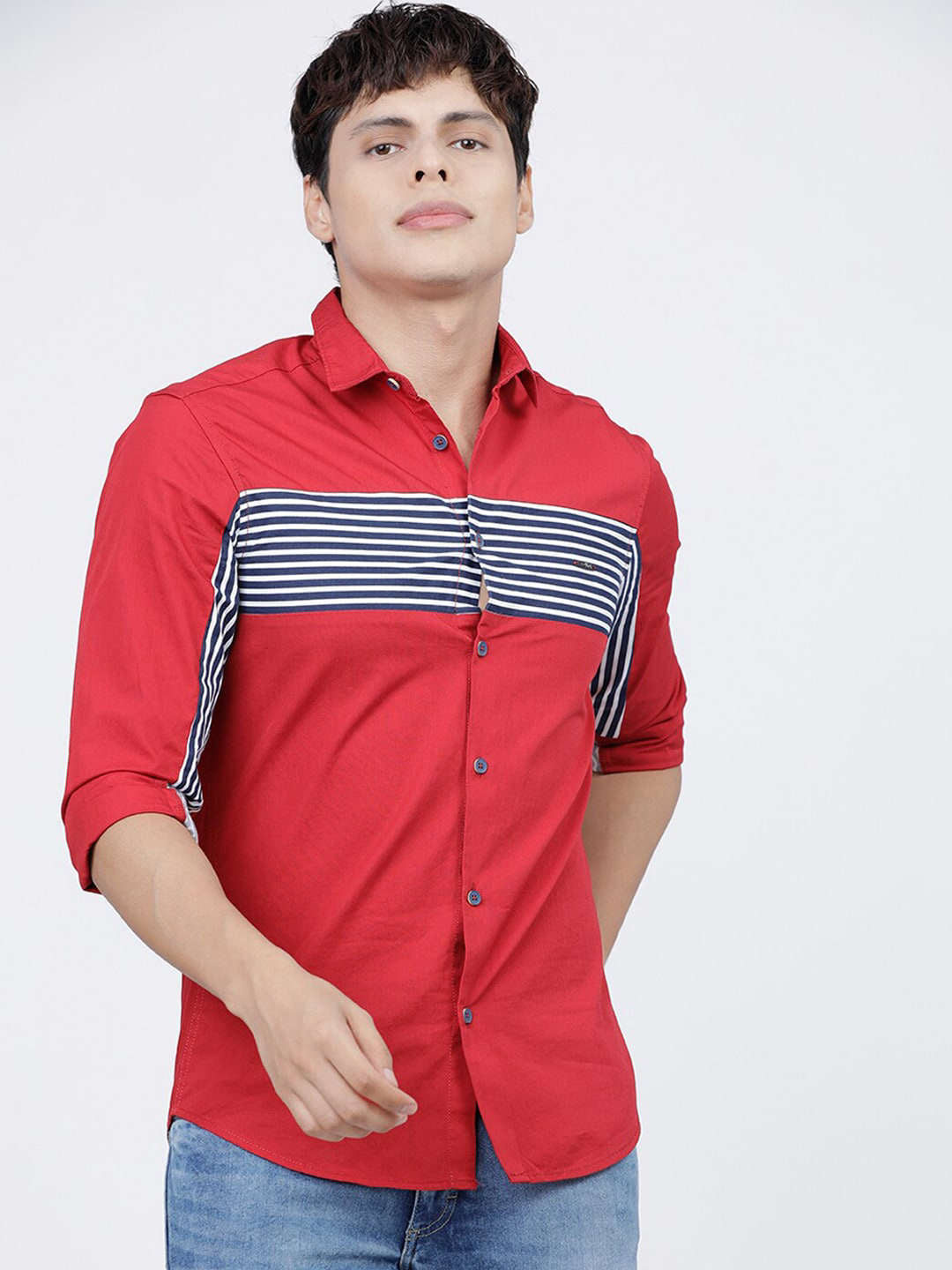 Men's Color Block Shirt