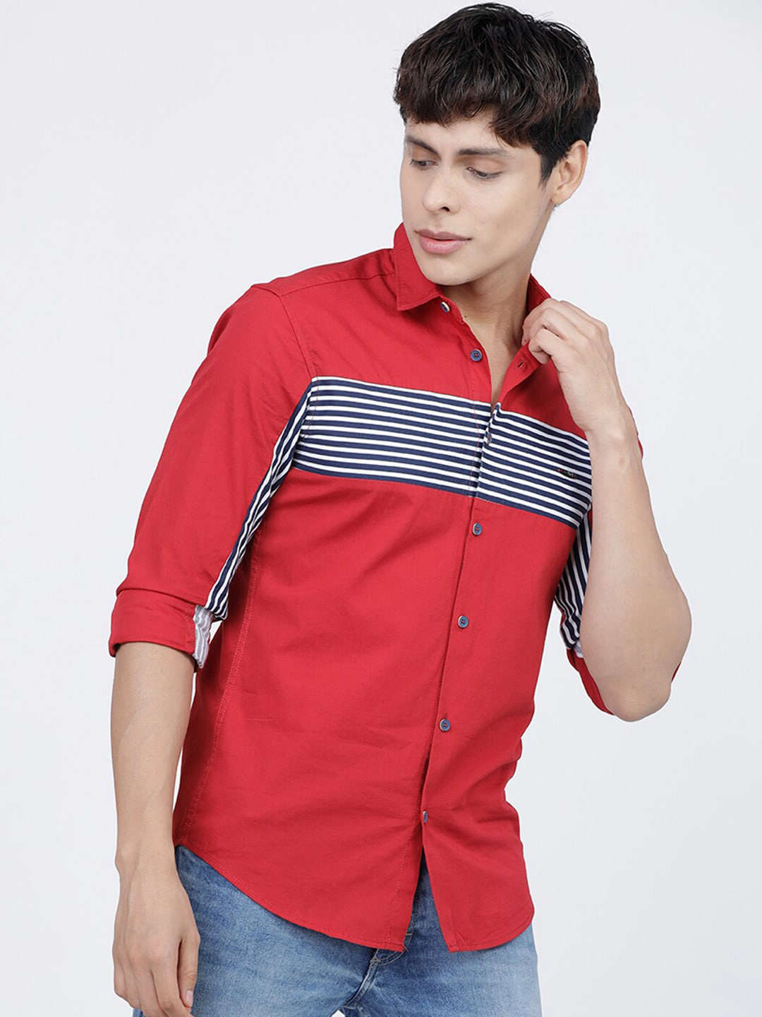 Men's Color Block Shirt