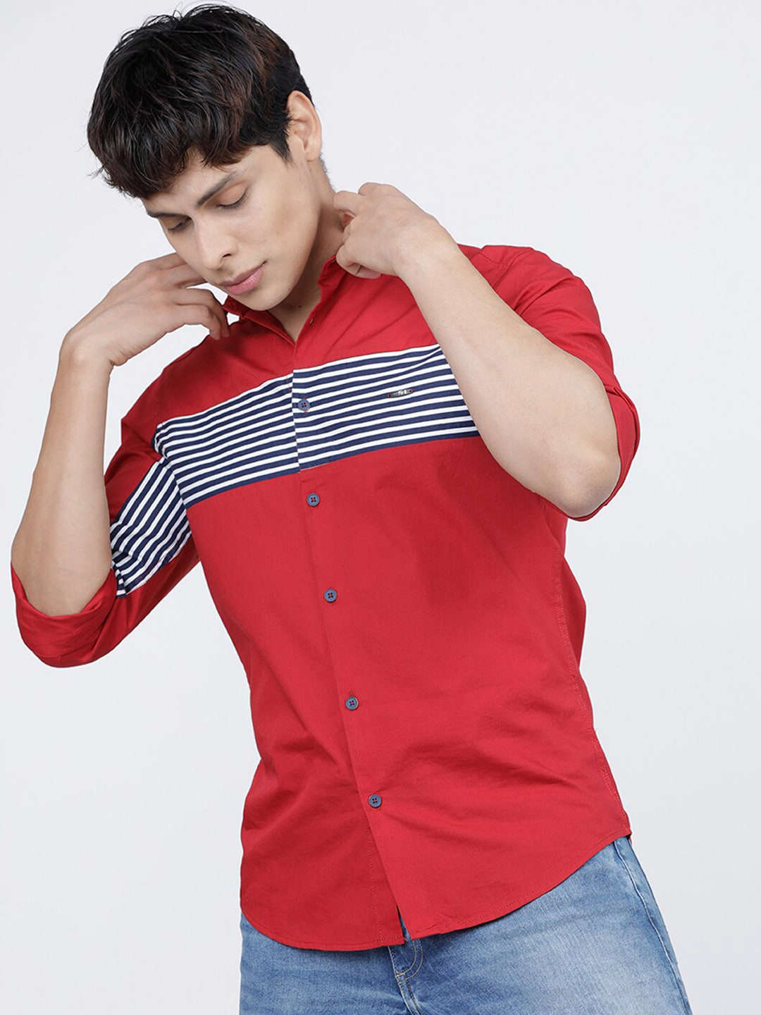 Men's Color Block Shirt