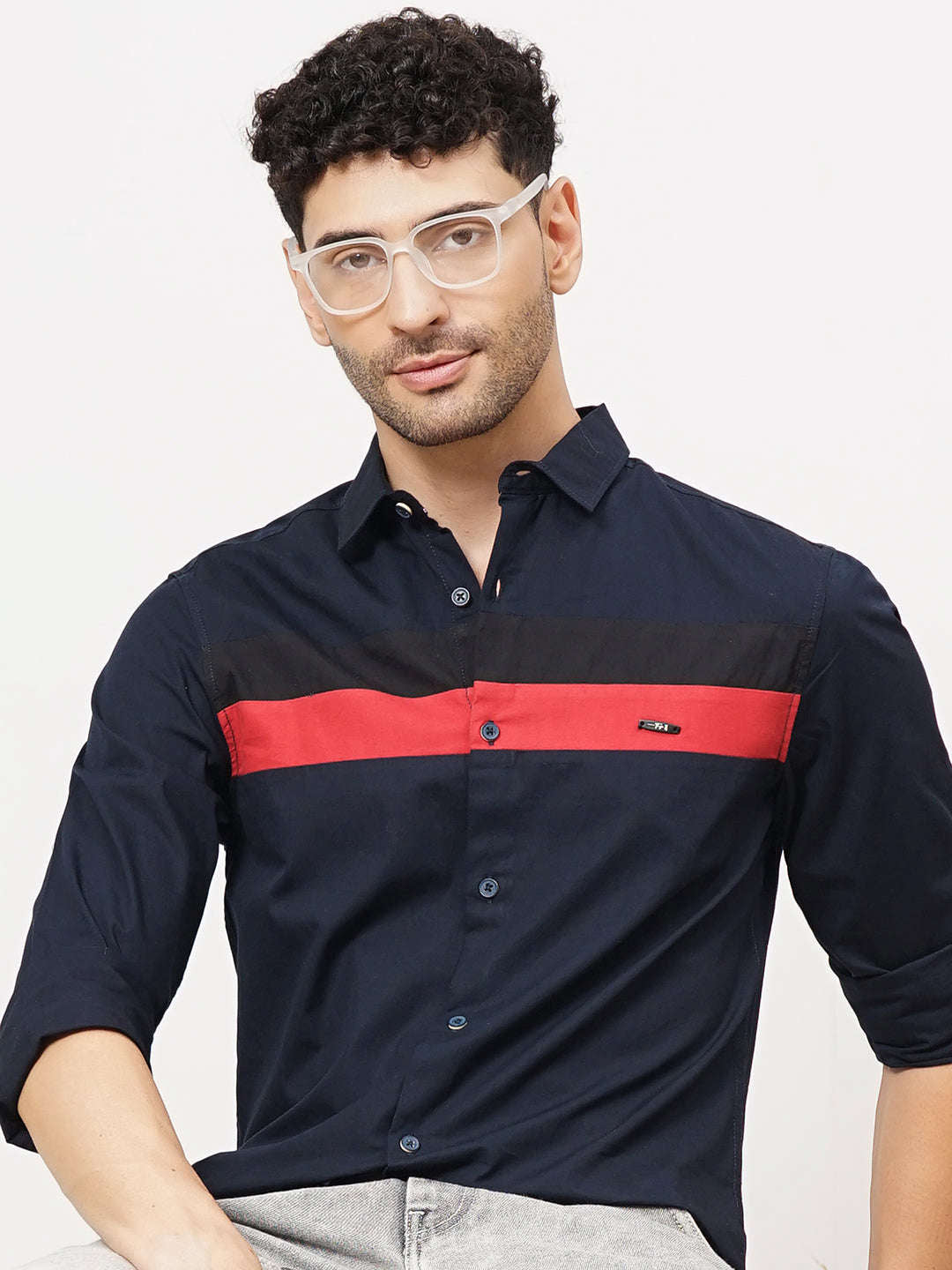 Men's Color Block Shirt