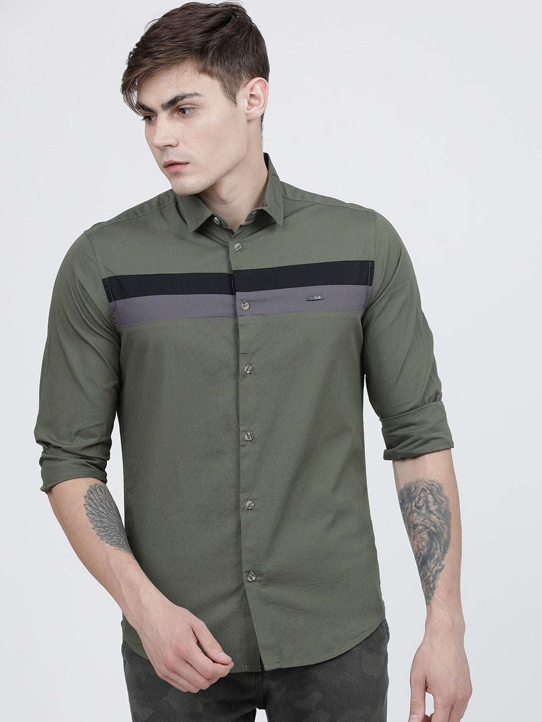 Men's Color Block Shirt