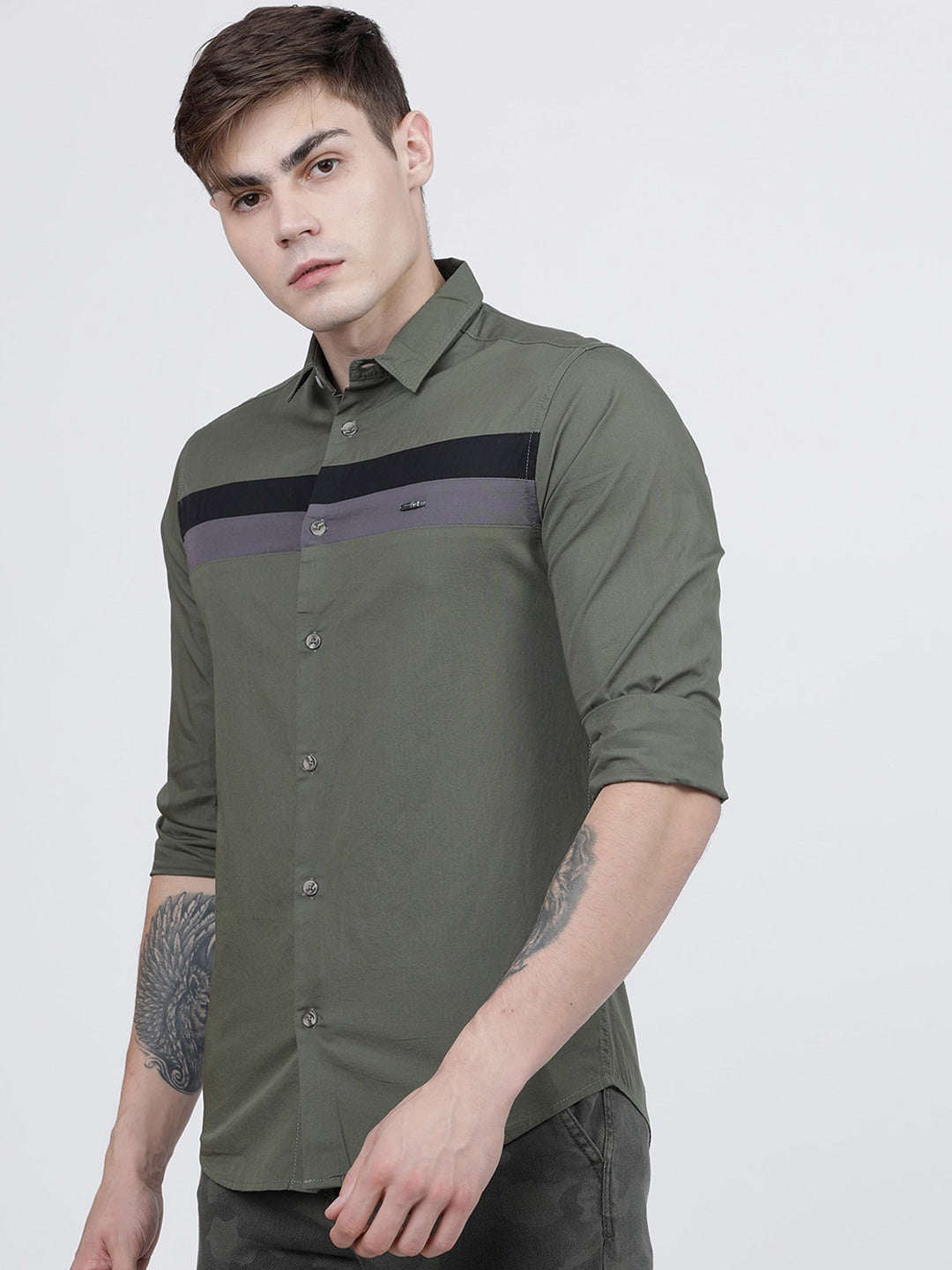 Men's Color Block Shirt