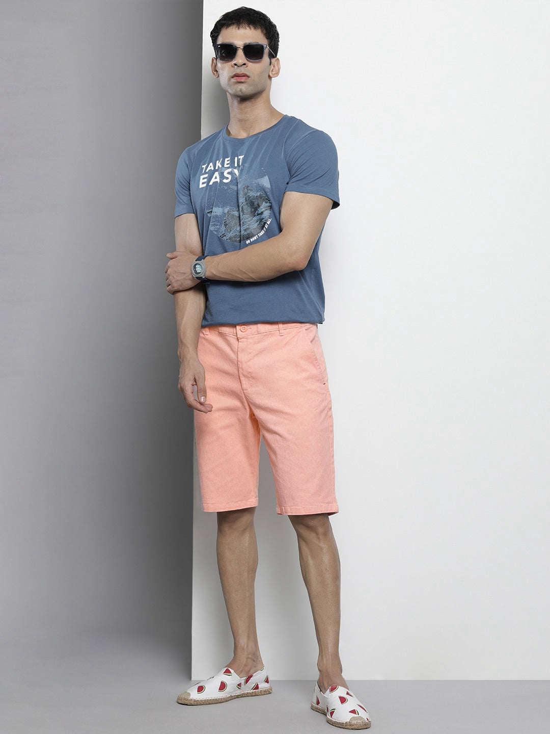 Men's Solid Chino Shorts