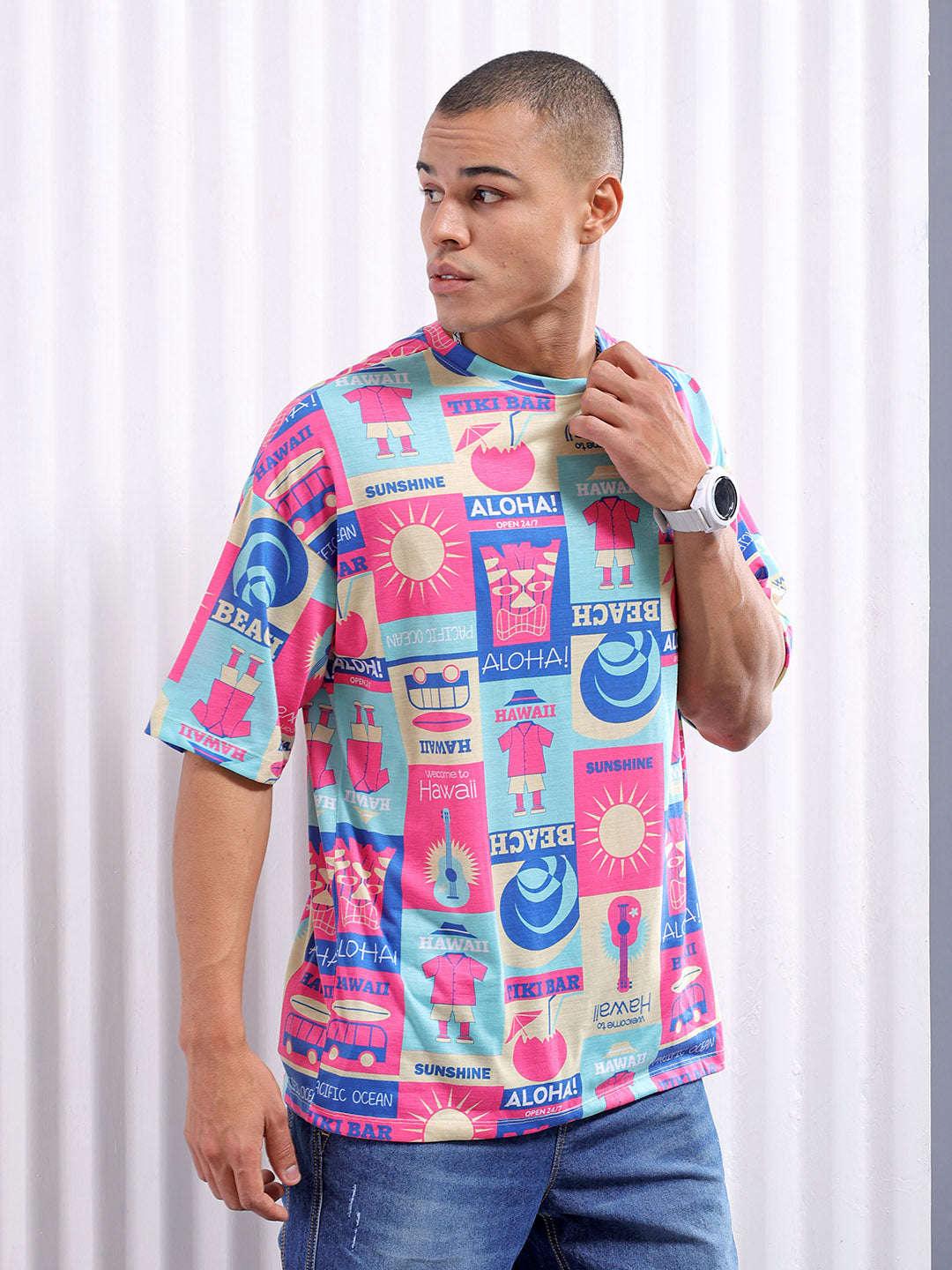 Men's Printed Oversized T-Shirt