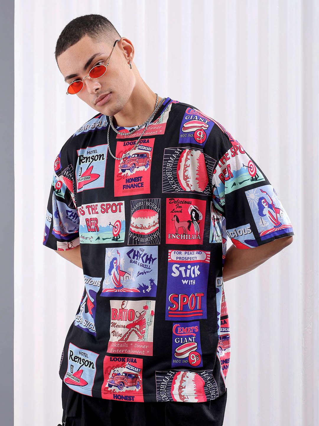 Men's Printed Oversized T-Shirt