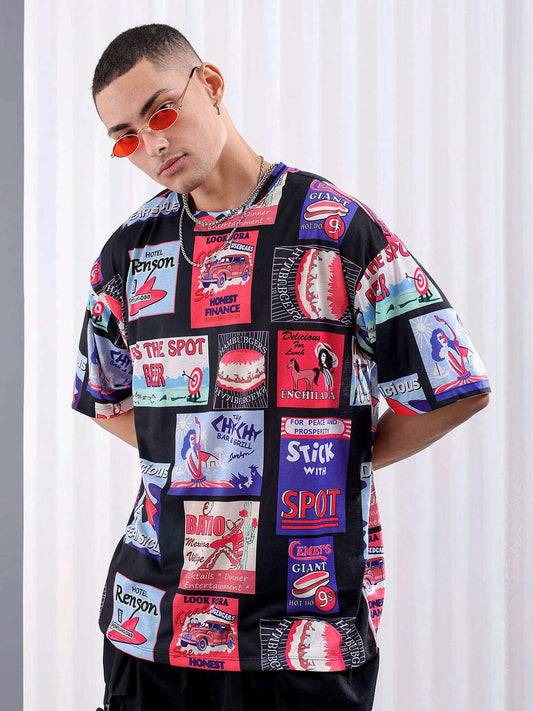 Men's Printed Oversized T-Shirt