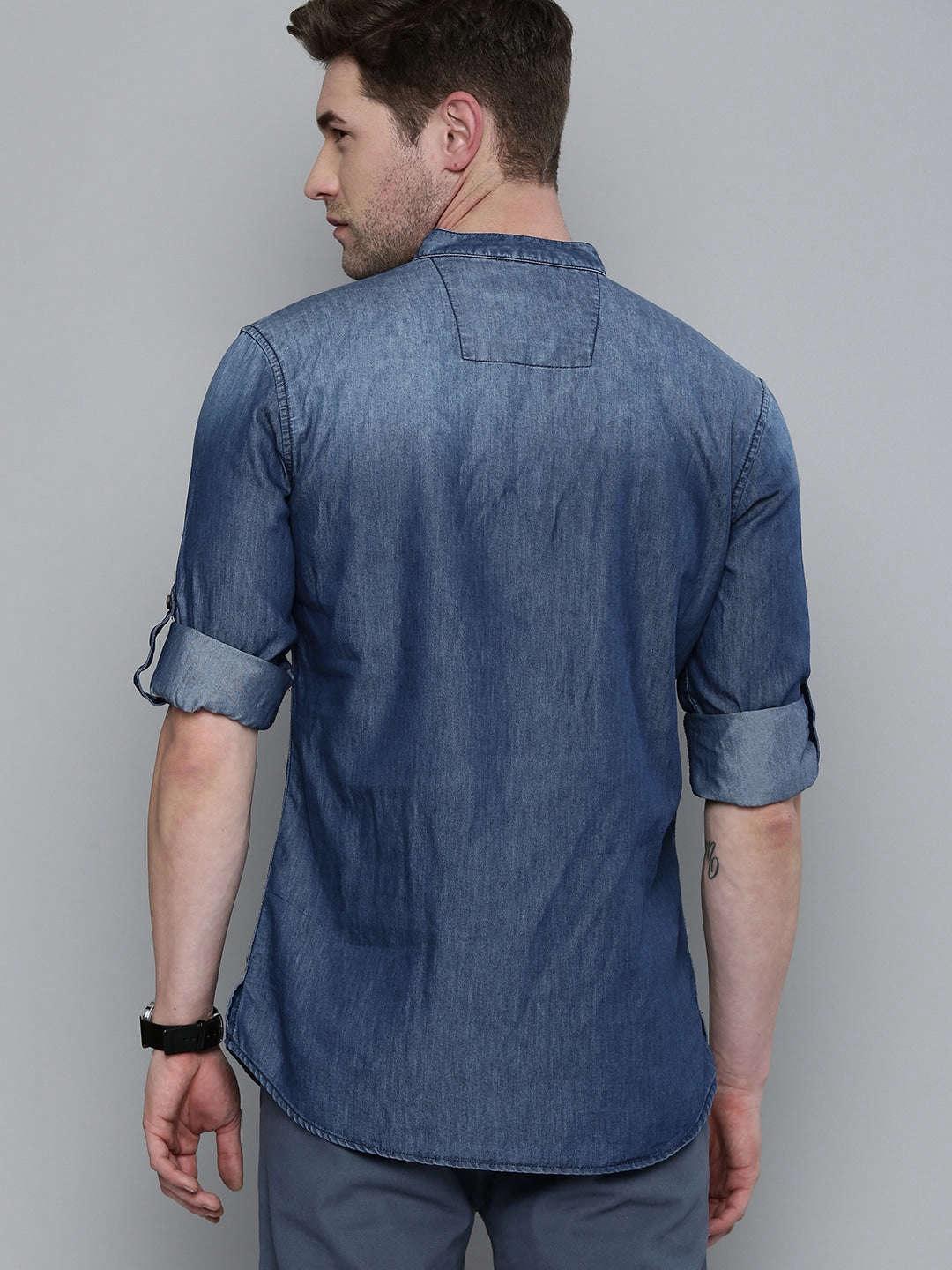 Men's Denim Kurta