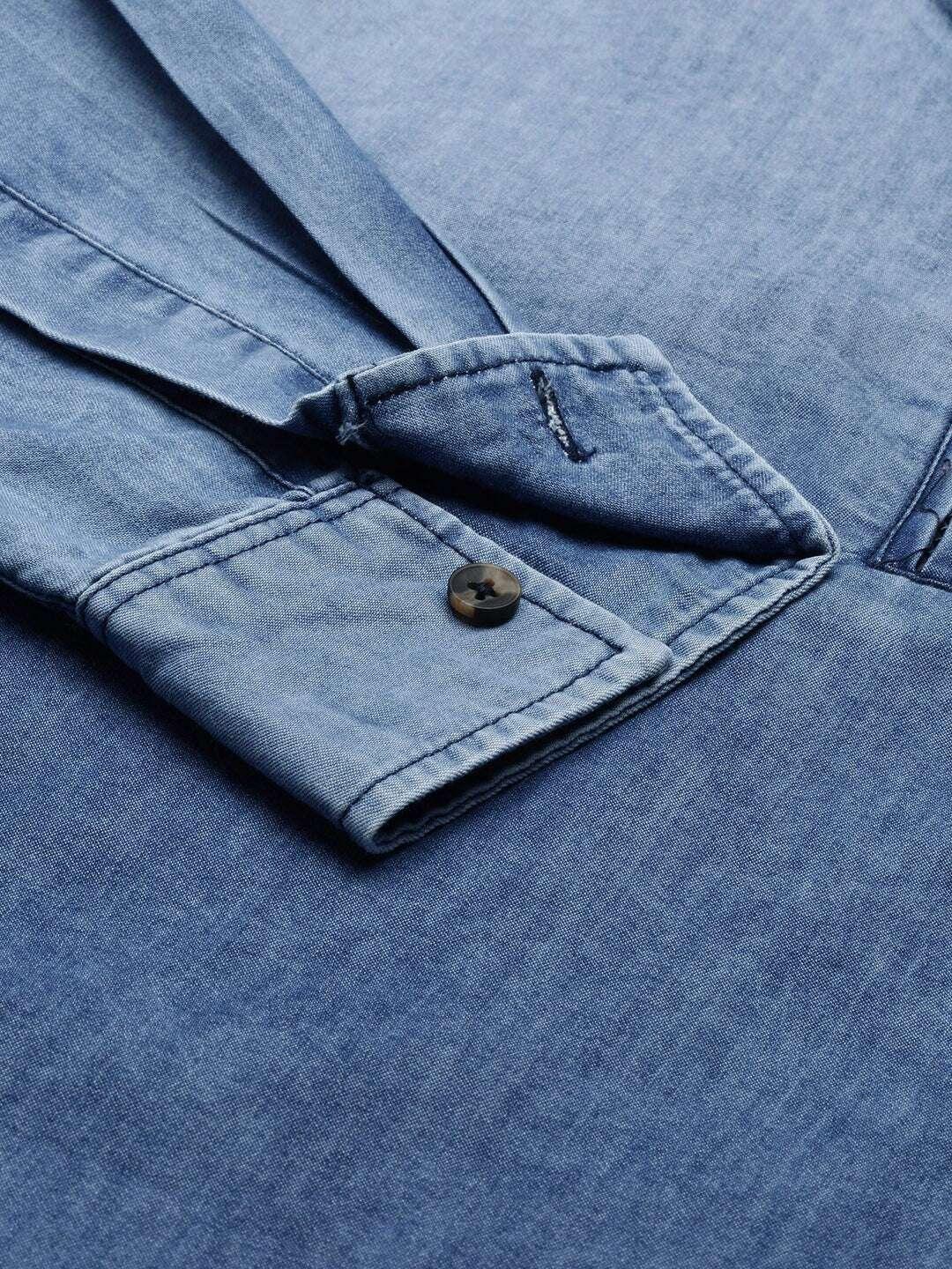 Men's Denim Kurta