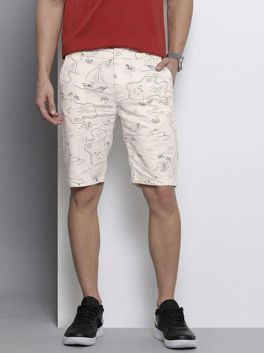 Men's Abstract Printed Shorts