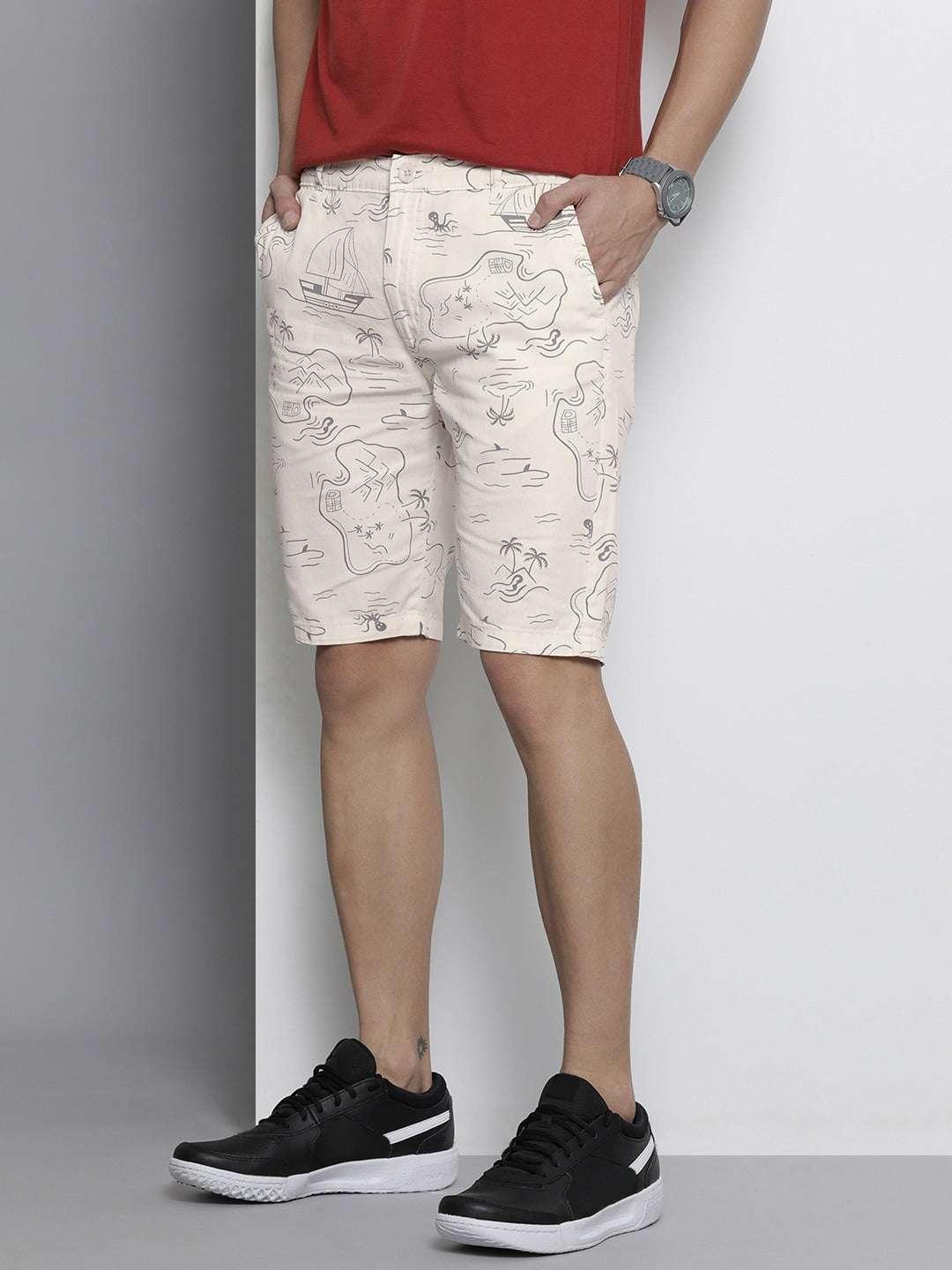 Men's Abstract Printed Shorts