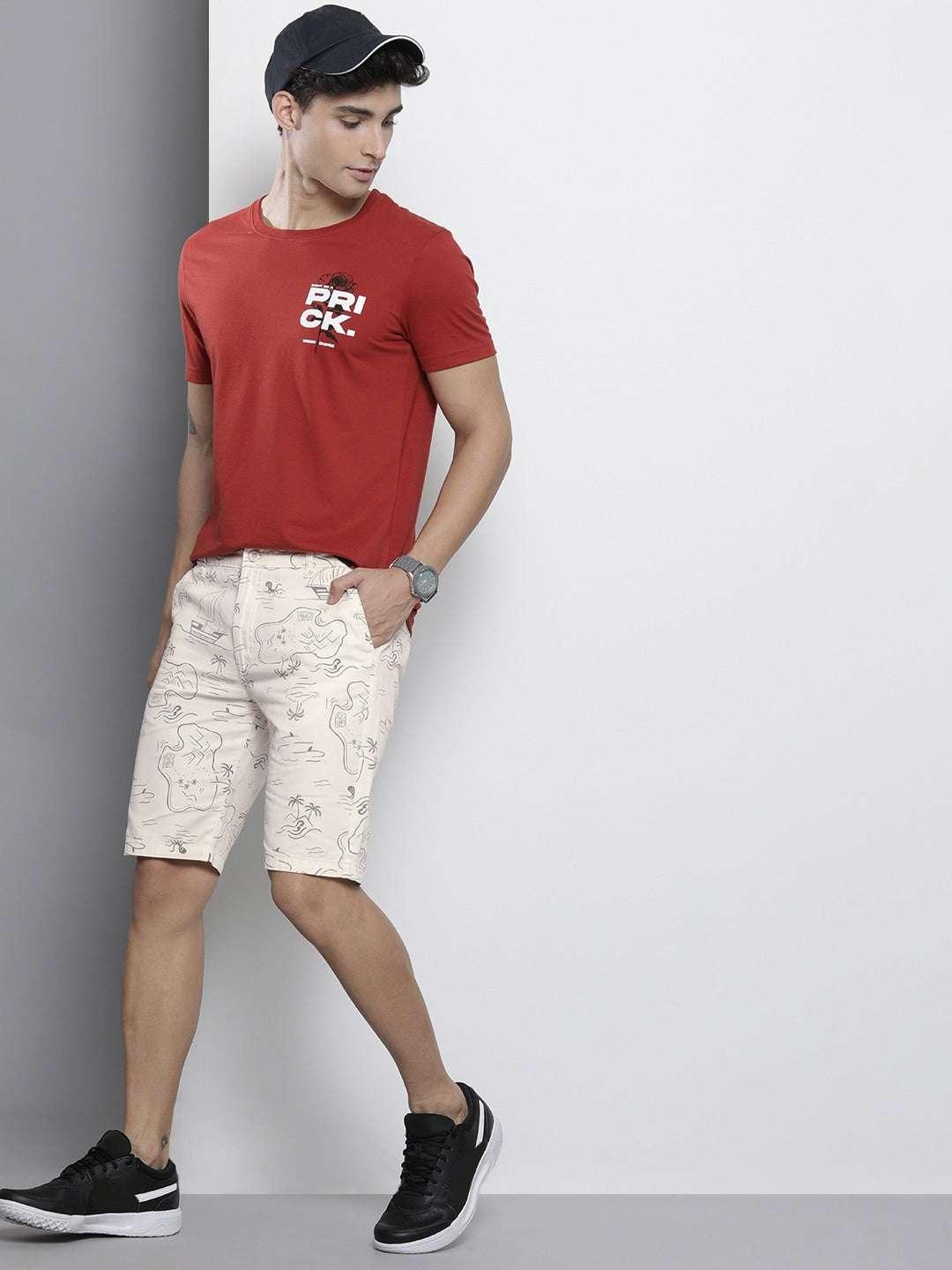 Men's Abstract Printed Shorts