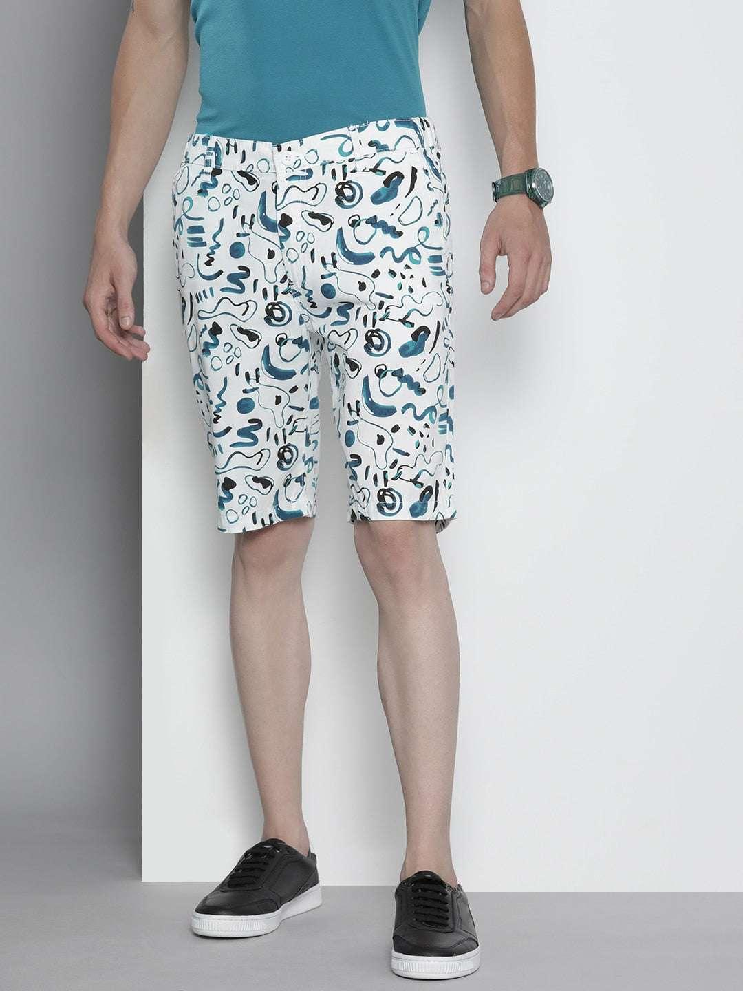 Men's Abstract Printed Shorts