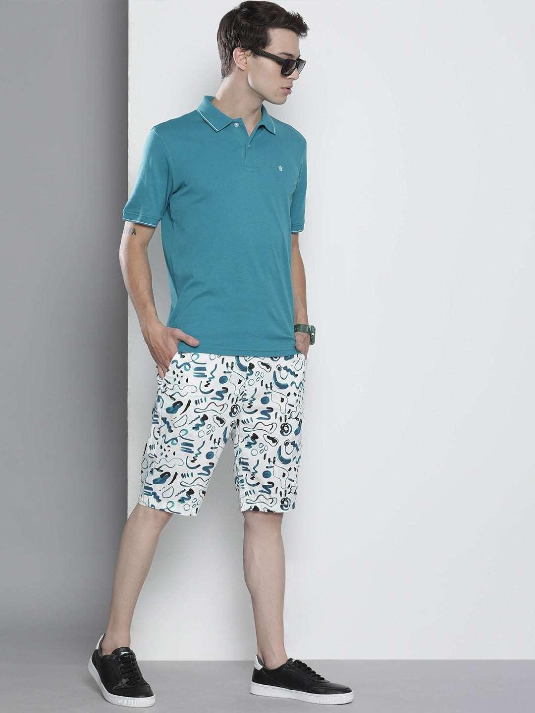 Men's Abstract Printed Shorts