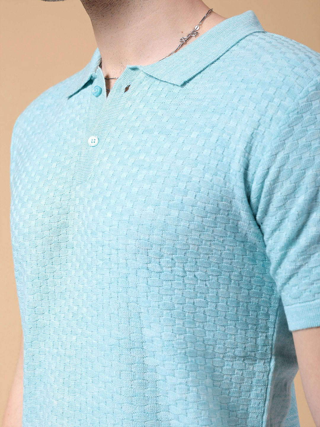 Men's Textured Regular Fit Sweater