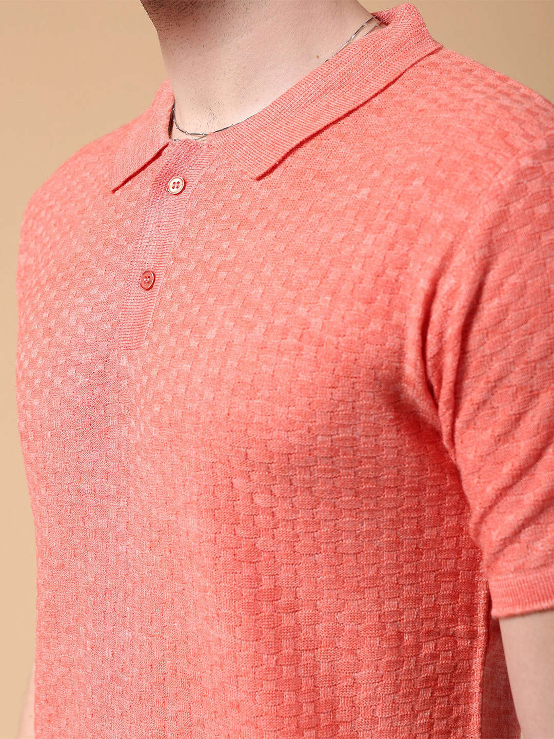 Men's Textured Regular Fit Sweater