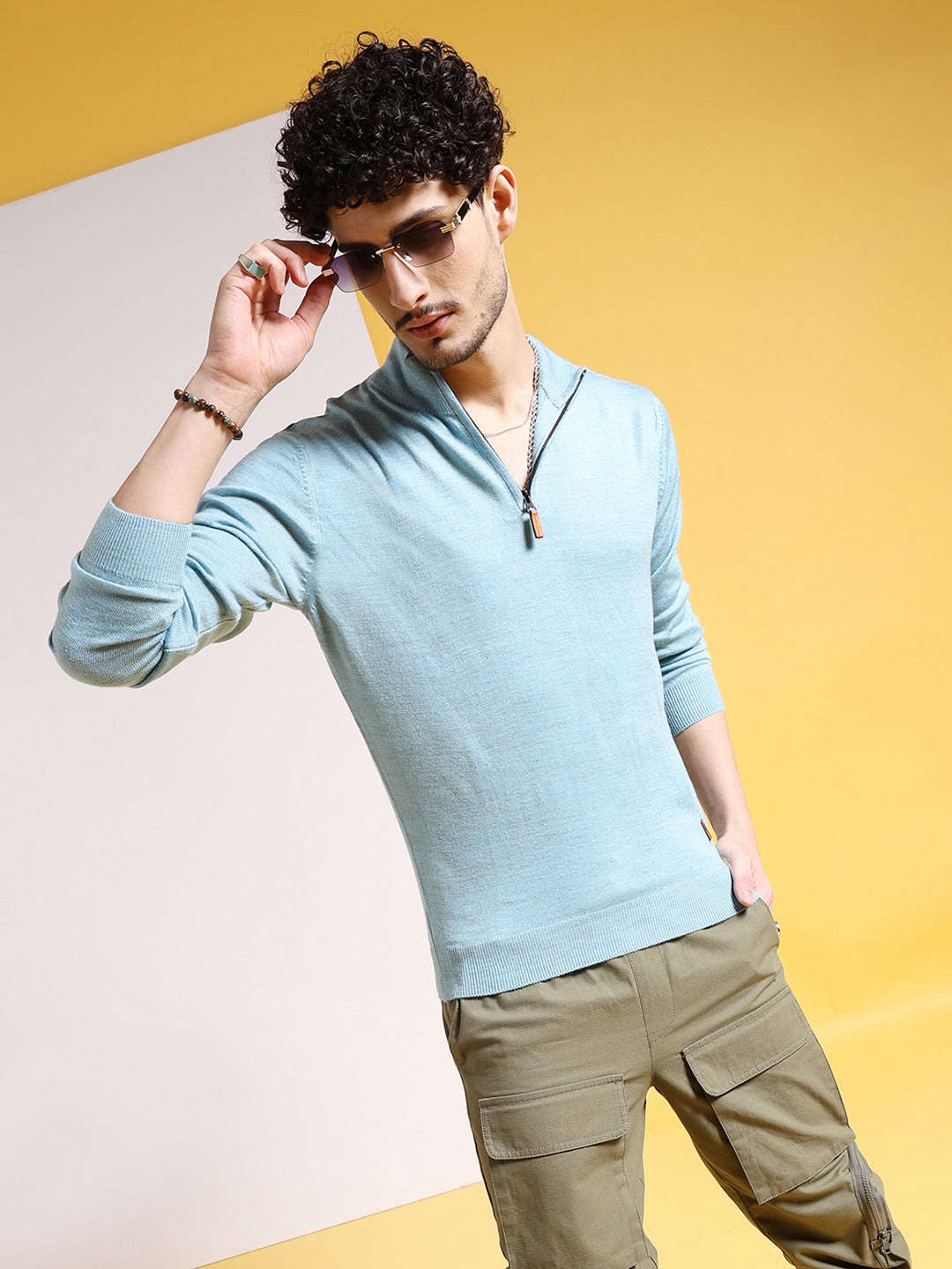 Men's Solid Regular Fit Sweater