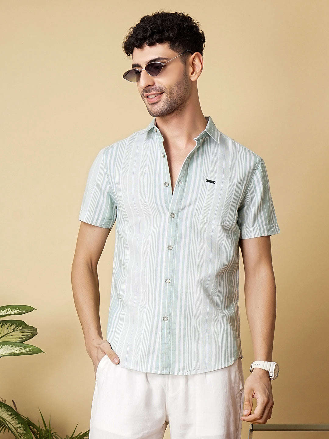 Men's Casual Striped Shirt