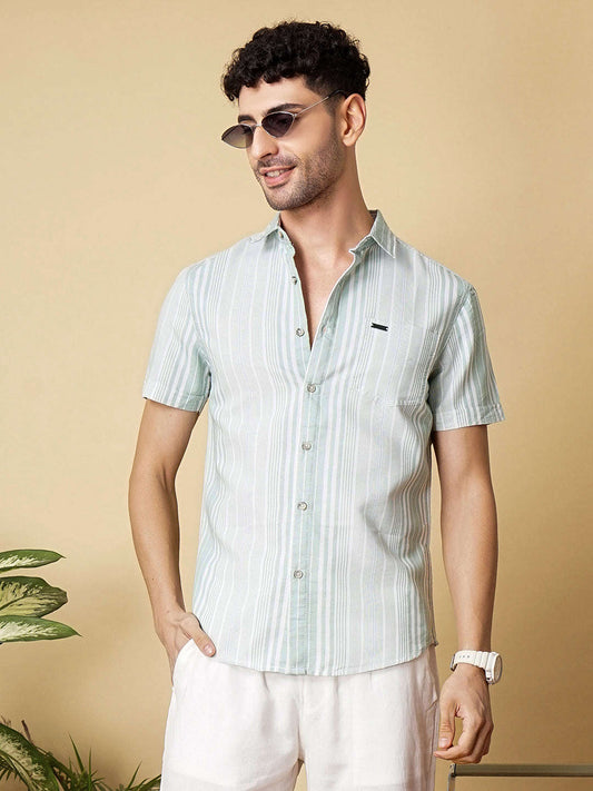 Men's Casual Striped Shirt