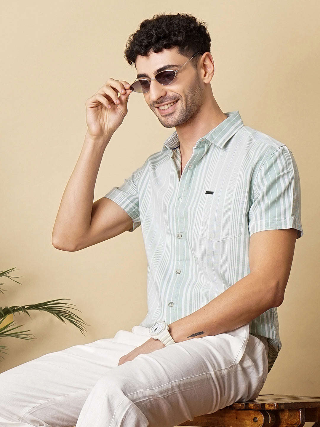 Men's Casual Striped Shirt