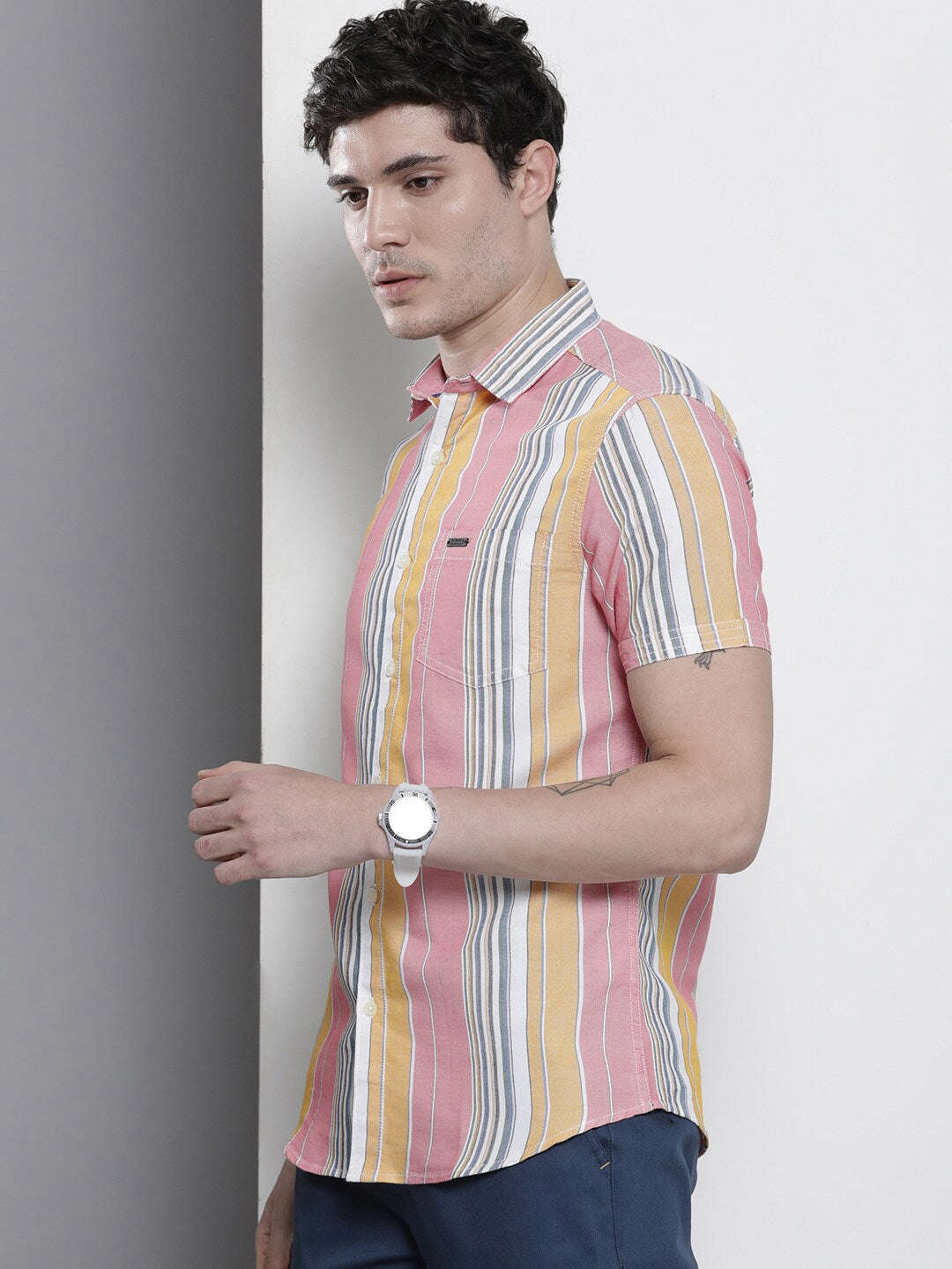 Men's Casual Striped Shirt