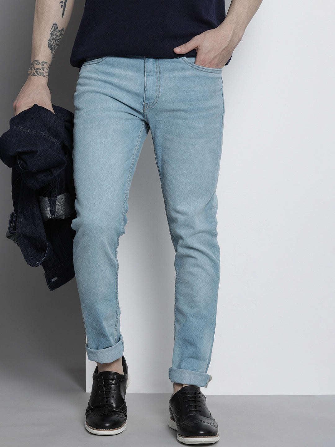 Men's Solid Jeans