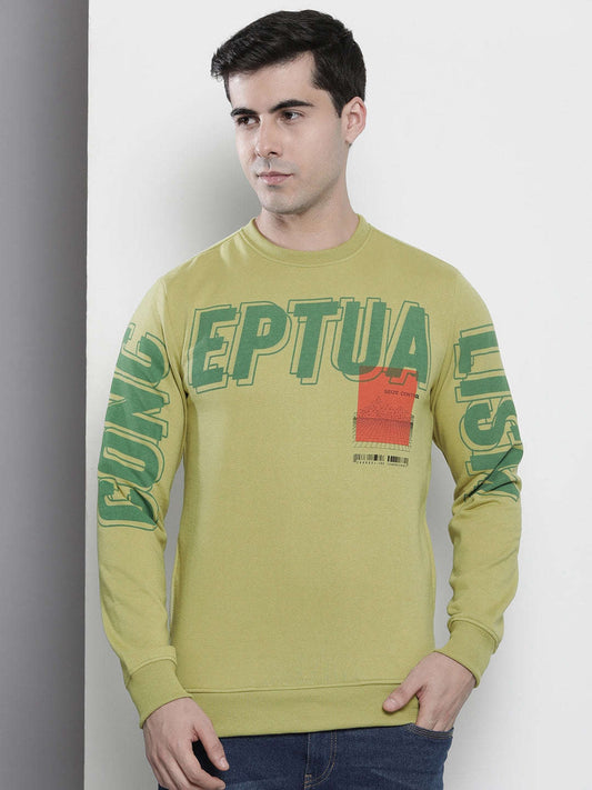 Men's Printed Regular Fit Sweatshirt