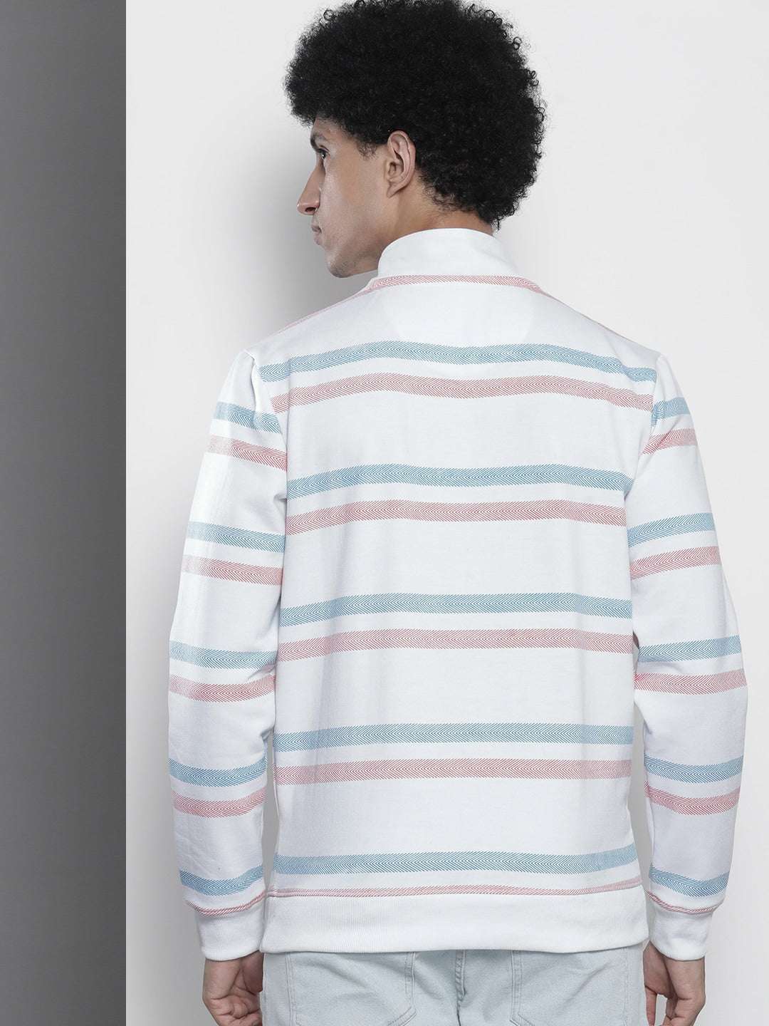 Men's Striped Regular Fit Sweatshirt