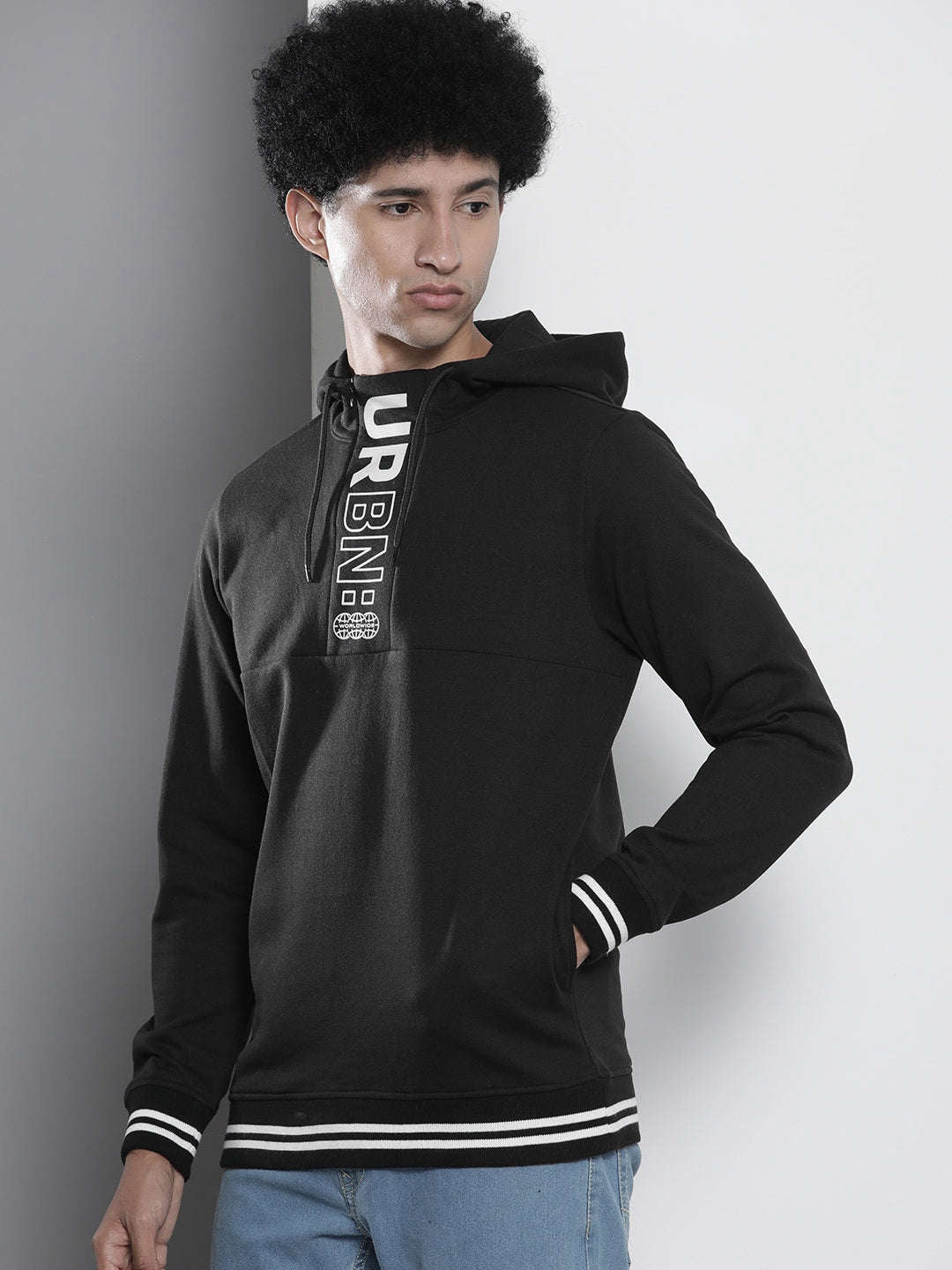 Men's Back Printed Regular Fit Sweatshirt