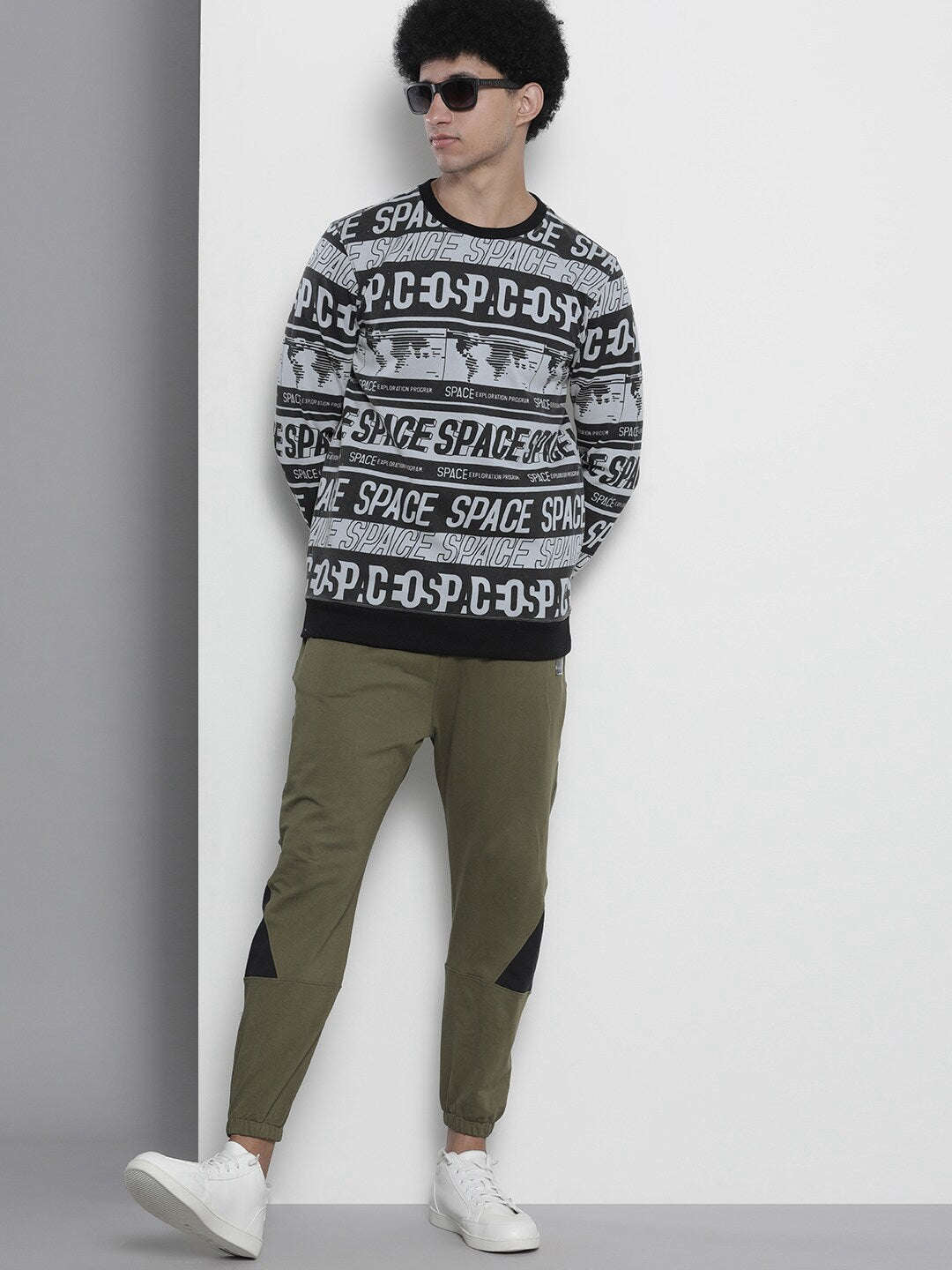 Men's Printed Regular Fit Sweatshirt