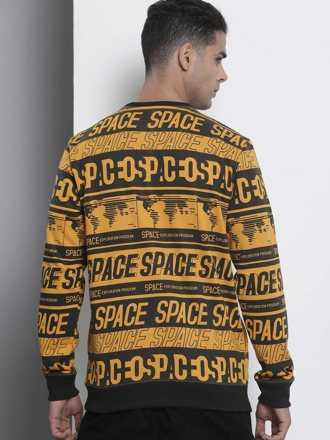 Men's Printed Regular Fit Sweatshirt