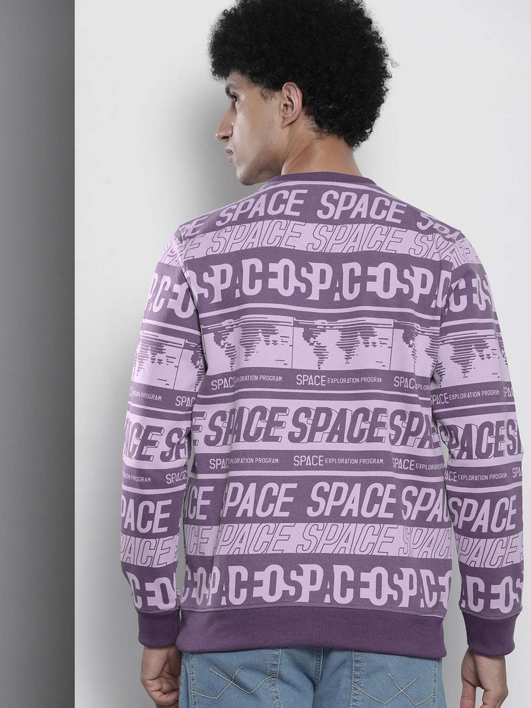 Men's Printed Regular Fit Sweatshirt