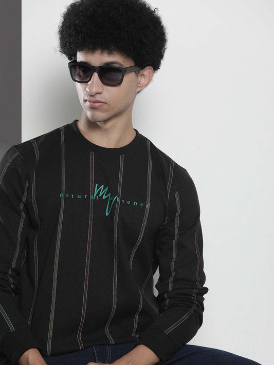 Men's Striped Regular Fit Sweatshirt