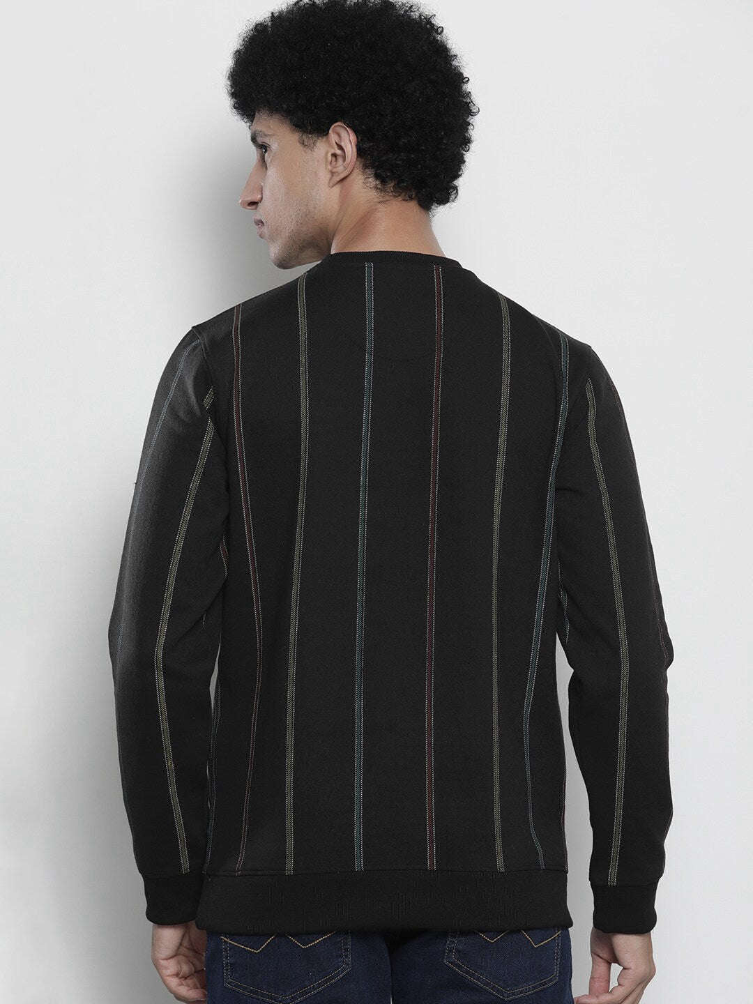 Men's Striped Regular Fit Sweatshirt