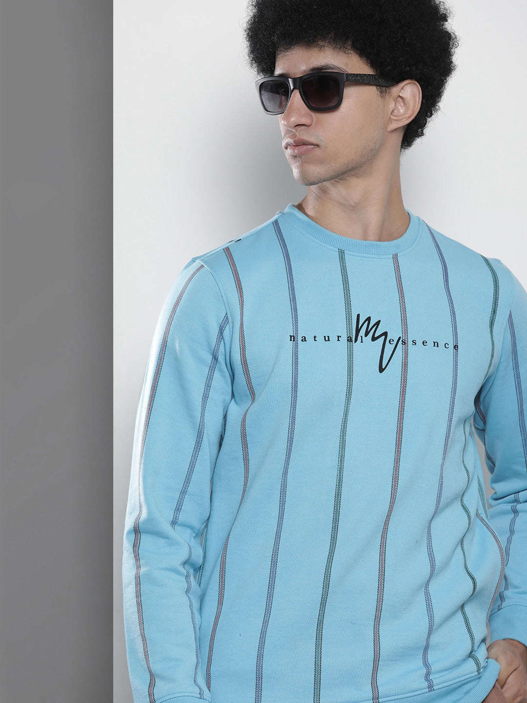 Men's Striped Regular Fit Sweatshirt