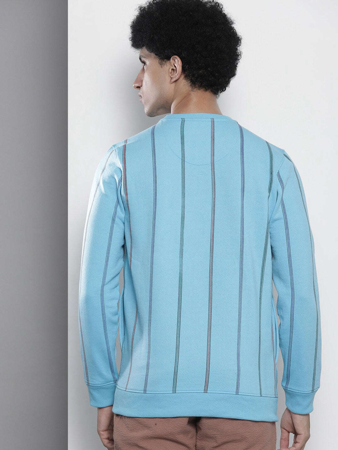 Men's Striped Regular Fit Sweatshirt