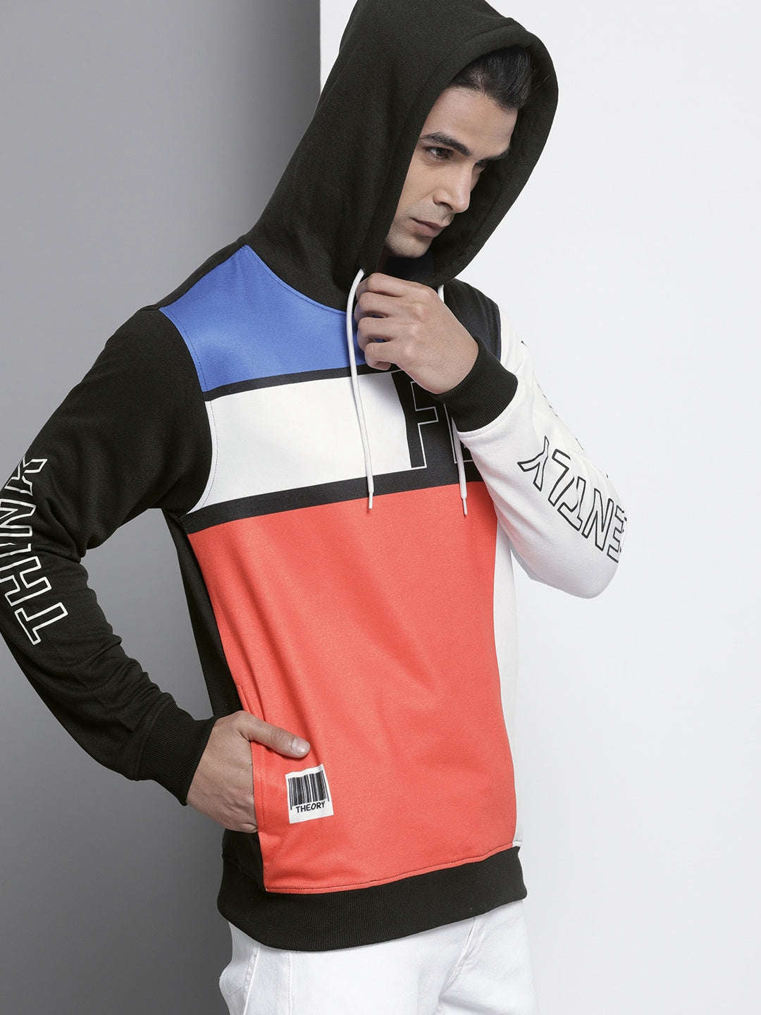 Men's Colourblocked Regular Fit Sweatshirt