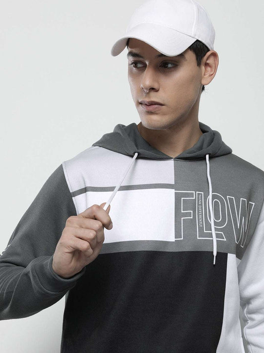 Men's Colourblocked Regular Fit Sweatshirt