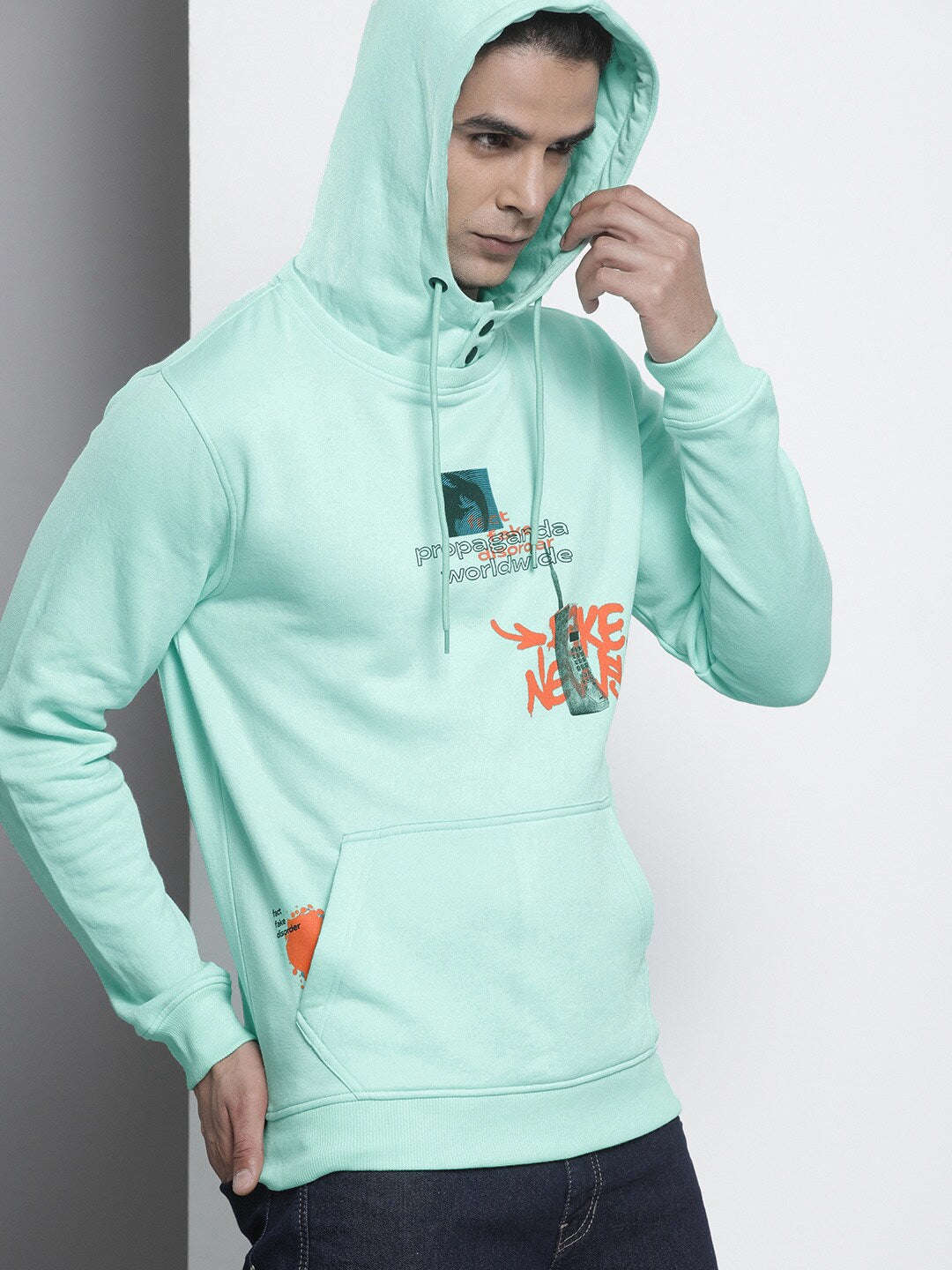 Men's Printed Regular Fit Sweatshirt