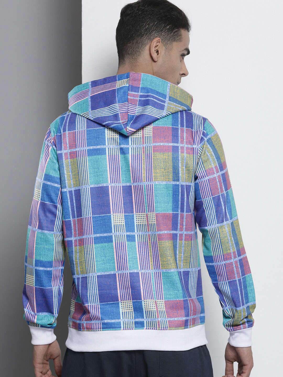 Men's Checked Regular Fit Sweatshirt