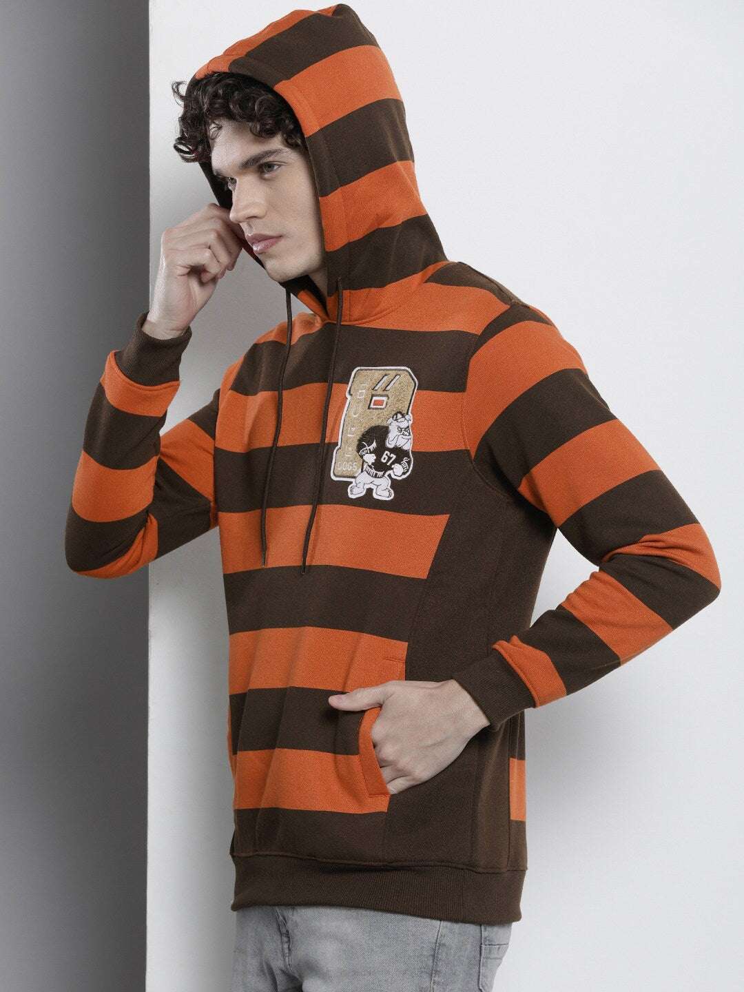 Men's Striped Regular Fit Sweatshirt